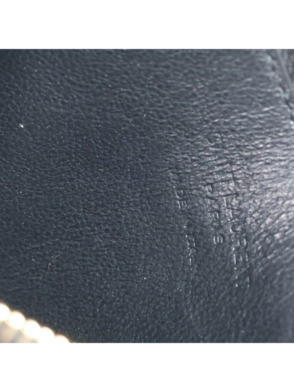 Saint Laurent Paris Embossed Leather Zip Fragment Case Black Coin Purse - Picture 6 of 6
